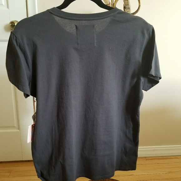 Oversize Grey Graphic Tee by Ban.do Size S, M - Picture 5 of 8